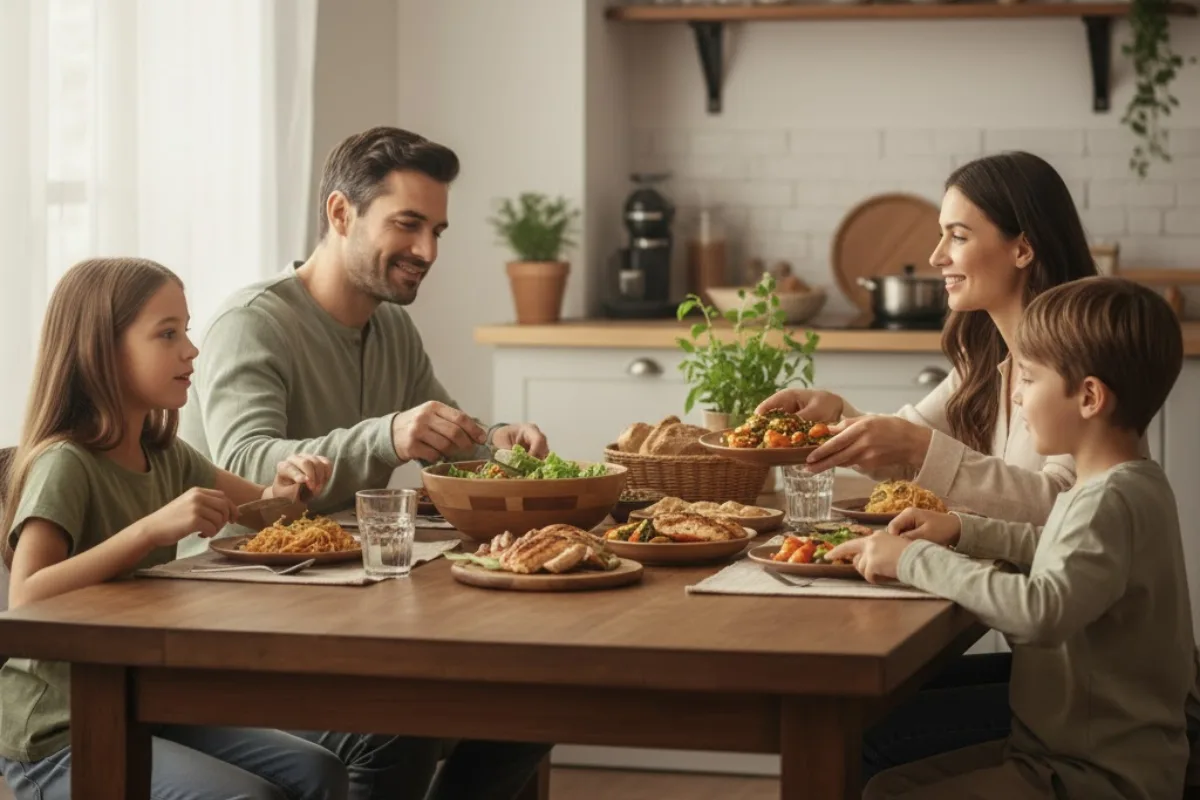 Cómo involucrar a toda la familia en la rutina alimentaria
