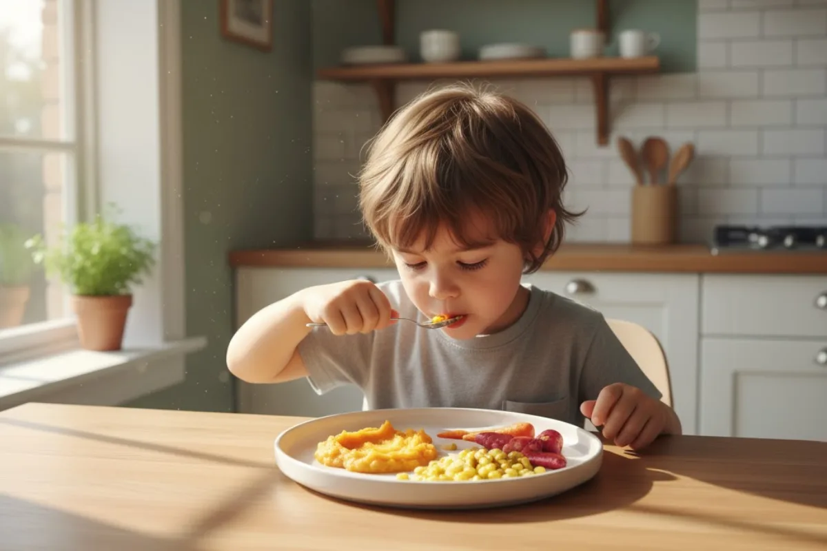 Cómo los colores de los platos influyen en el apetito infantil