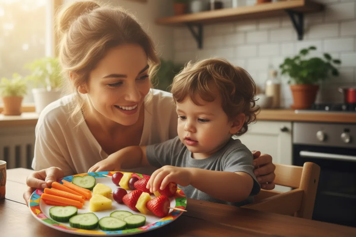 Cómo usar los colores para estimular el apetito infantil