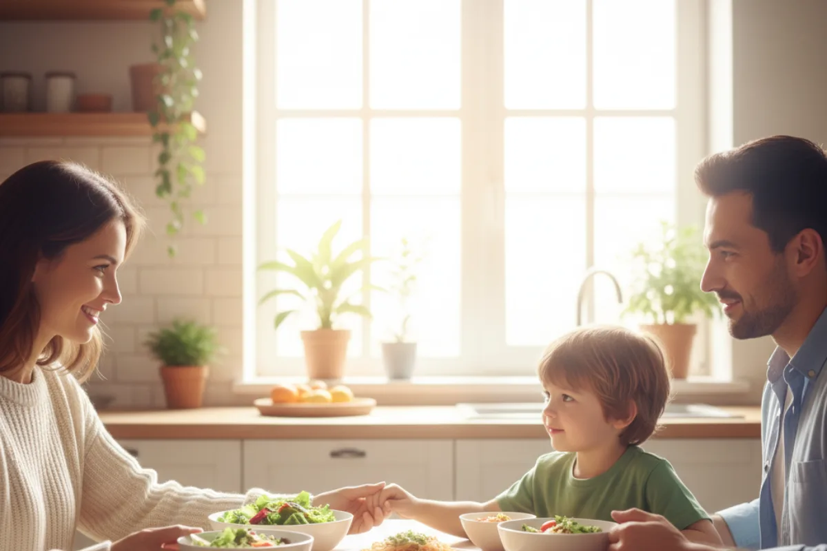 Fomentando la calma y la cooperación en la hora de comer
