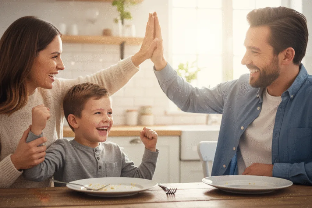La importancia de celebrar cada pequeña victoria en la mesa