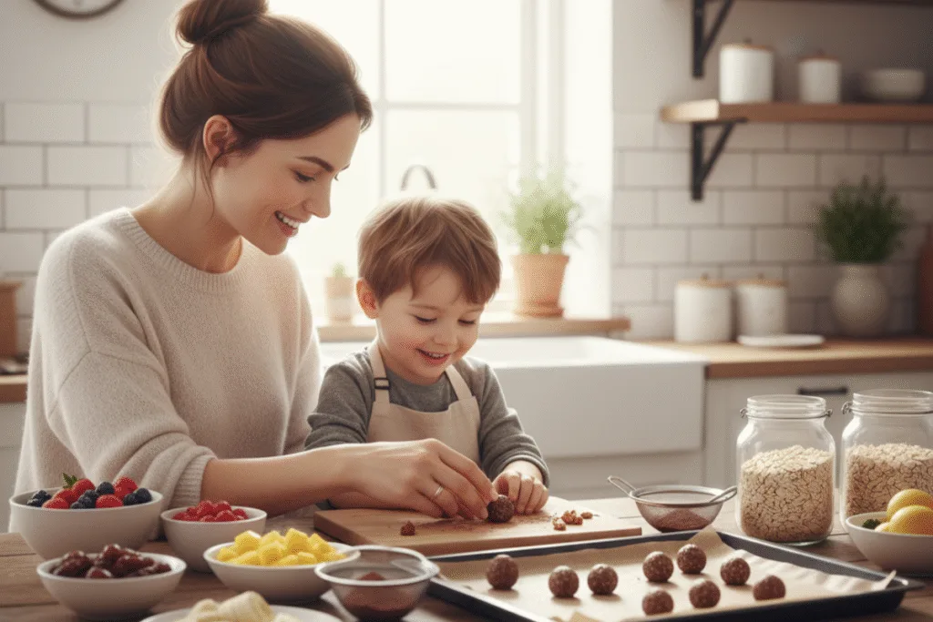 Postres nutritivos sin azúcar refinada para niños sensibles