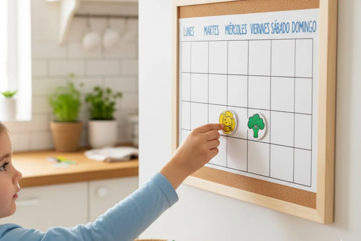 Cómo crear un menú semanal con pictogramas y dar el control a tu niño